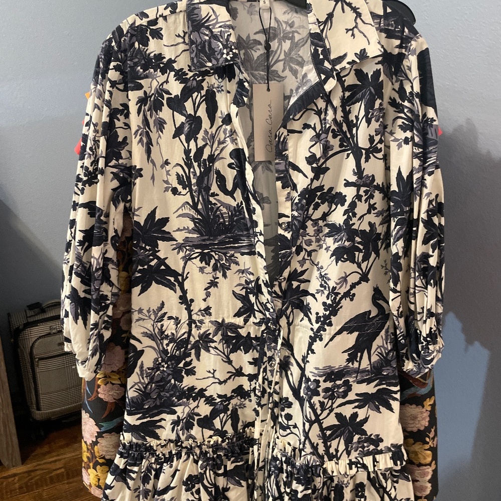 Cara Cara Robin dress Henon navy size small